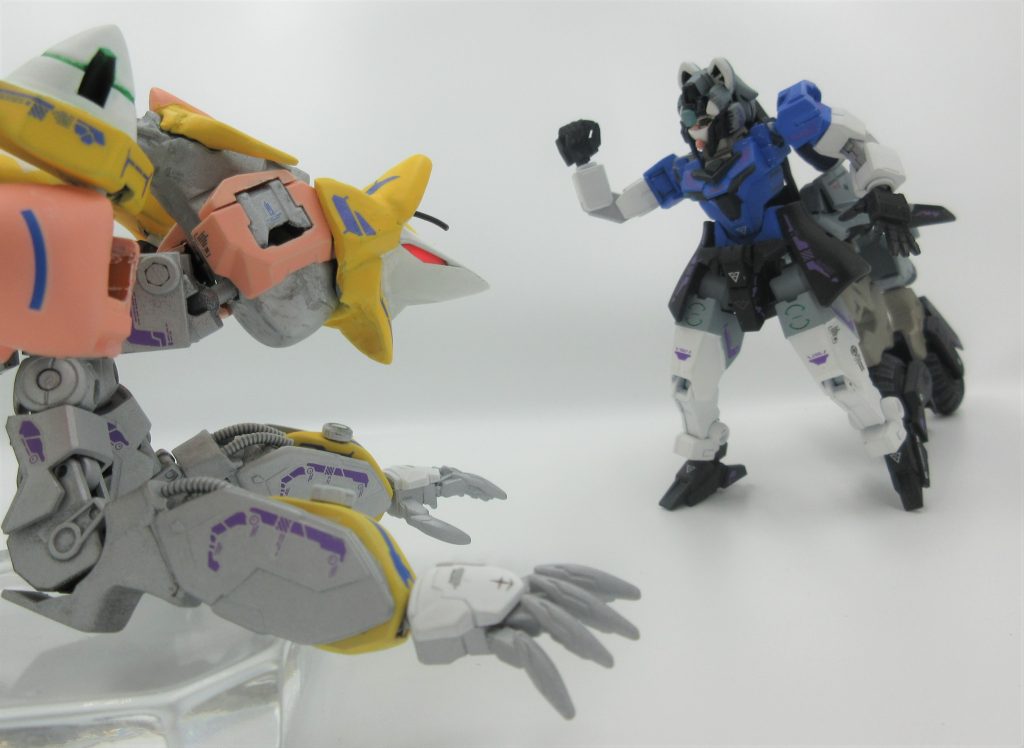   🦝「コアチェンジ、ドッキング ゴー なのだ！」 🦊「はーい よっと～！」