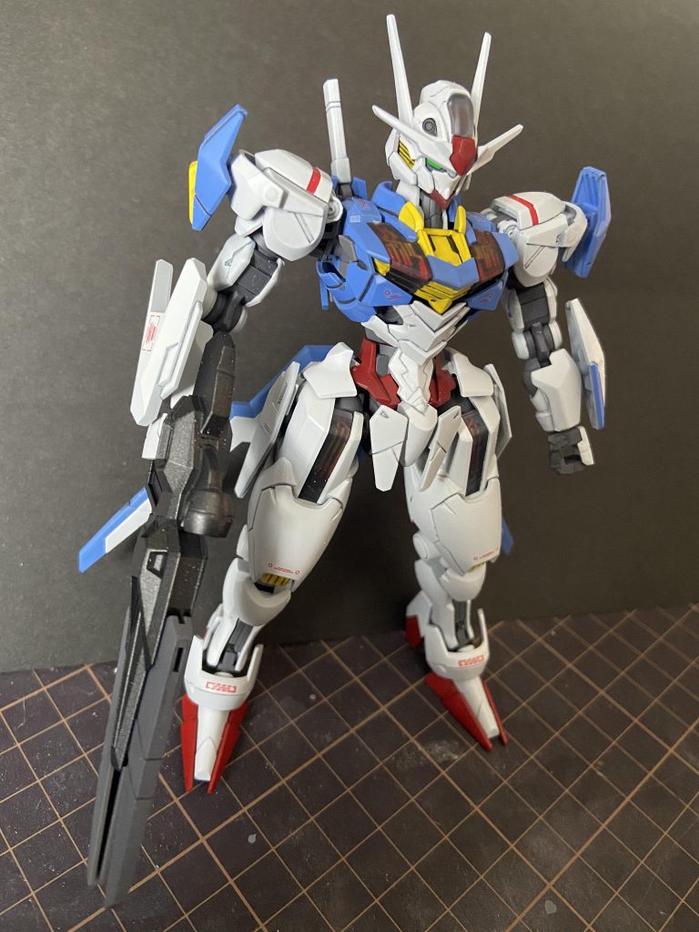 制作途中の写真残してなくてすいませんエナメルスミイレで頭が割れたのでパーツ請求して交換しました、、