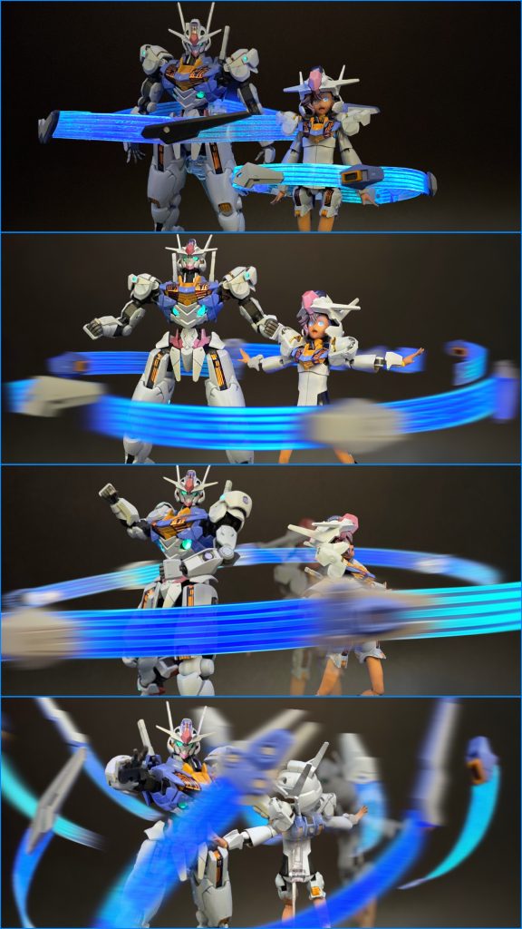 仲良くビット芸。動きをつけるために写真加工。