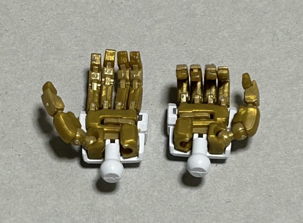 ランナーから切り離して指を回す際に、3本程指をもっていかれました.˚‧º·(ฅдฅ｡)‧º·˚.