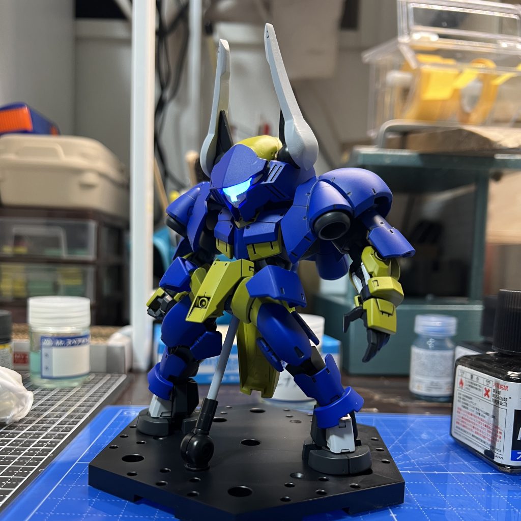 塗装とスミ入れが終わった状態です、この後デカールとトップコート で完成です。