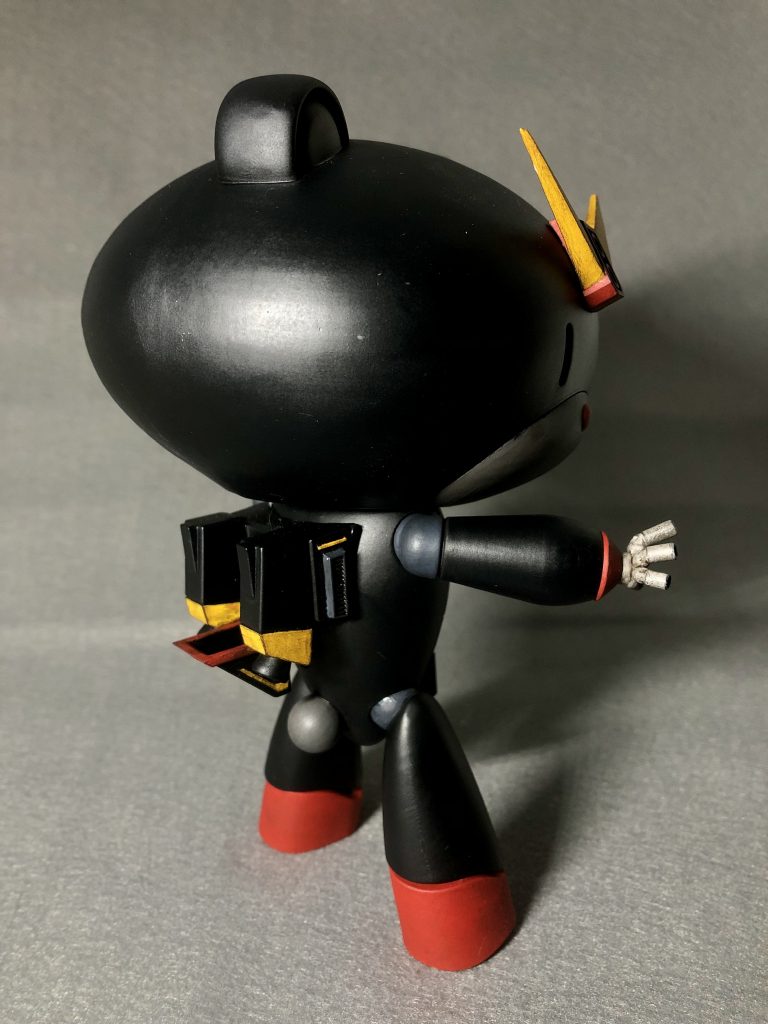 背面ショットバックパックも頑張ってモデリングしました💪