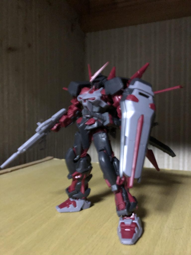 ぼやっぼやな写真だけど一応インバージョンの方のキットで組んだよ!っていう証拠写真です。