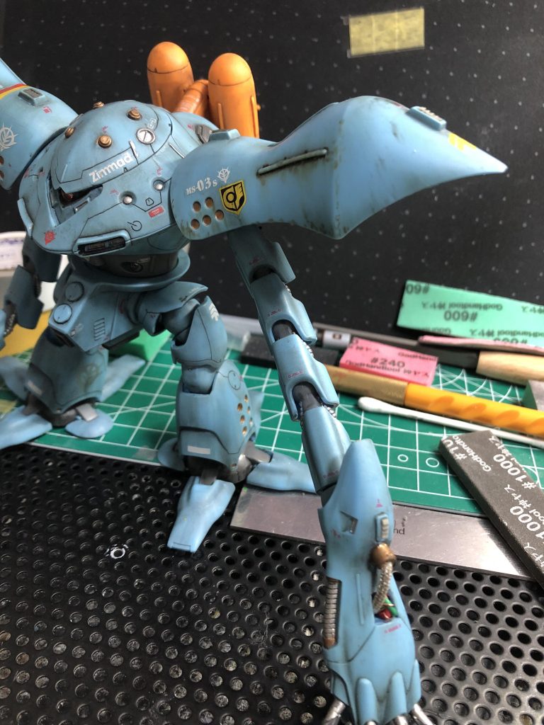 ウォッシング時。 これも悪くないですね。ウェザリング少しやり過ぎましたかね…でも次のウェザリングパステルはもっと上手くやってくれるはずです。