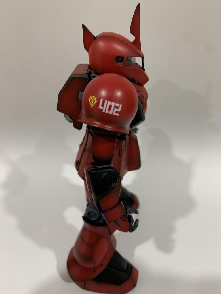 サイドショット。戦果を上げたのでこの機体で赤く塗る事を許されました。