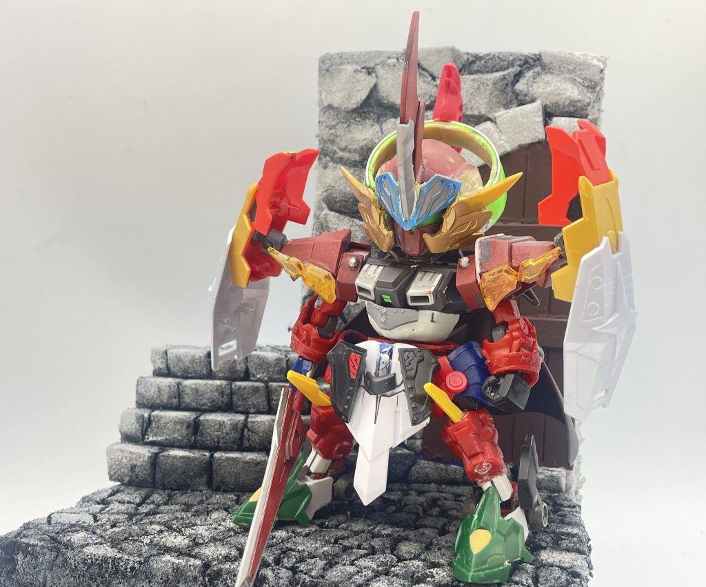 塗装前の状態がこちら。数えたら20種近いキットからパーツをミキシングしてます。元キットが全部わかる人はすごい。