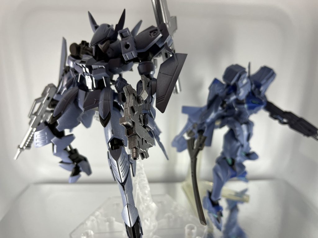 以上、不知火ジークルーネでした!ヴァルキュリアフレームほんま楽しいですね。ガッデス、テッカマンブレード、不知火と今回で3体目。本当はテッカマンエビルにするつもりだったジークルーネちゃん(´・ω・`)何日か前から作成していたエネミーらはこの作品で出すつもりだったんですが、不知火作りより楽しかったかもしれない…wフォロワーさんのfullereneさんがもっと再現度の高い戦術機ガンプラを作っているので私の作品はお恥ずかしい出来なんですが、アニメ見てたらやりたくなってしまいました(゚∀゚)ストーリーで凄乃皇作っている方もいたので是非私の不知火も随伴させてほしいですw