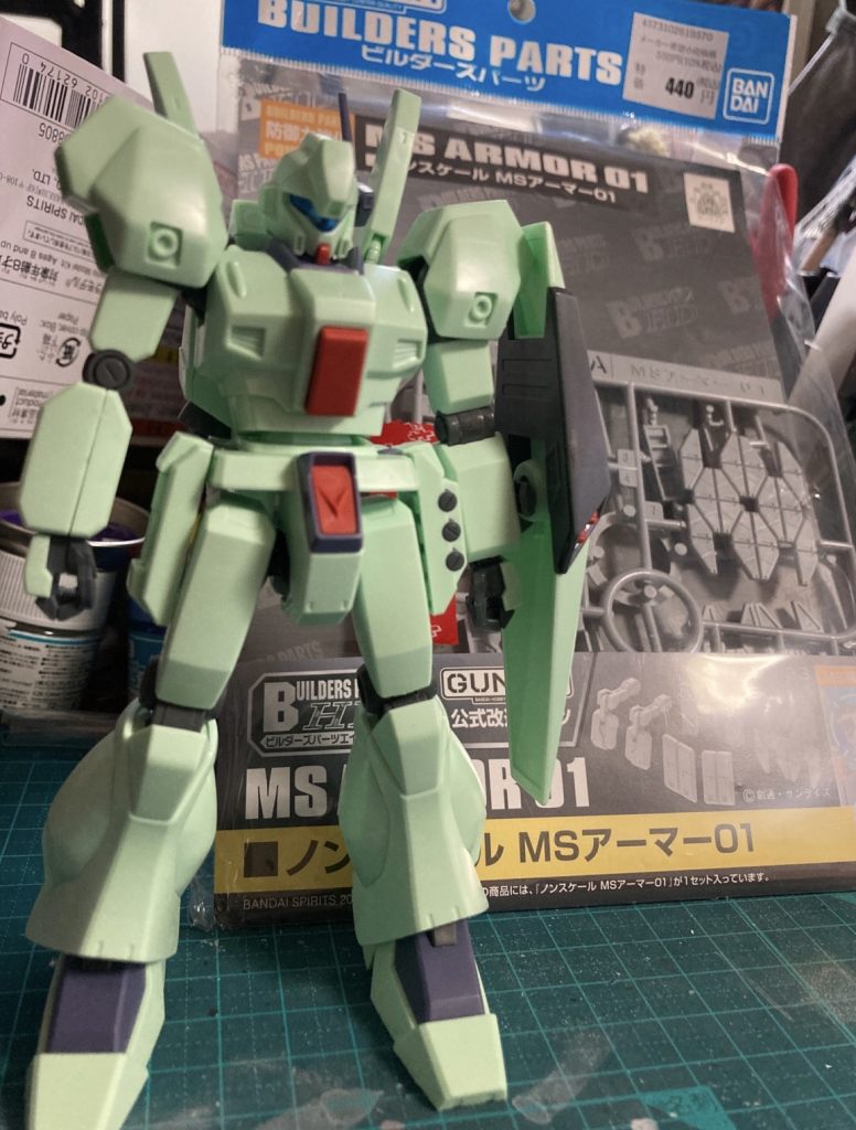 素組みした状態での撮影。シンプルなのも良い( ｰ̀֊ｰ́)b✧