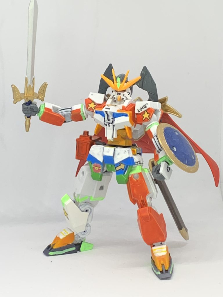 という訳で三好紗南ガンダムでした〜パズル、レース、格ゲー、音ゲー辺りのフォームも追加できたらと思ってますけどとりあえず本体はゴール!シール貼り楽しかった!