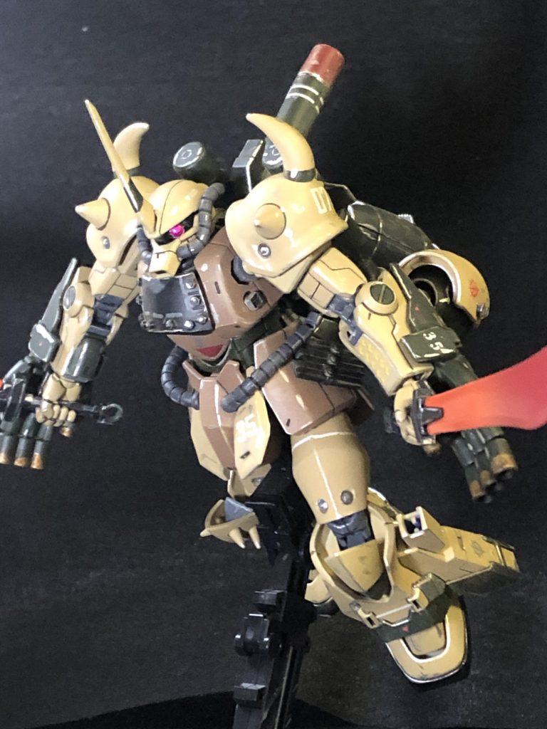 バルカン砲はゴールド＋リアルタッチブラウンで焼き付き？っぽくしました