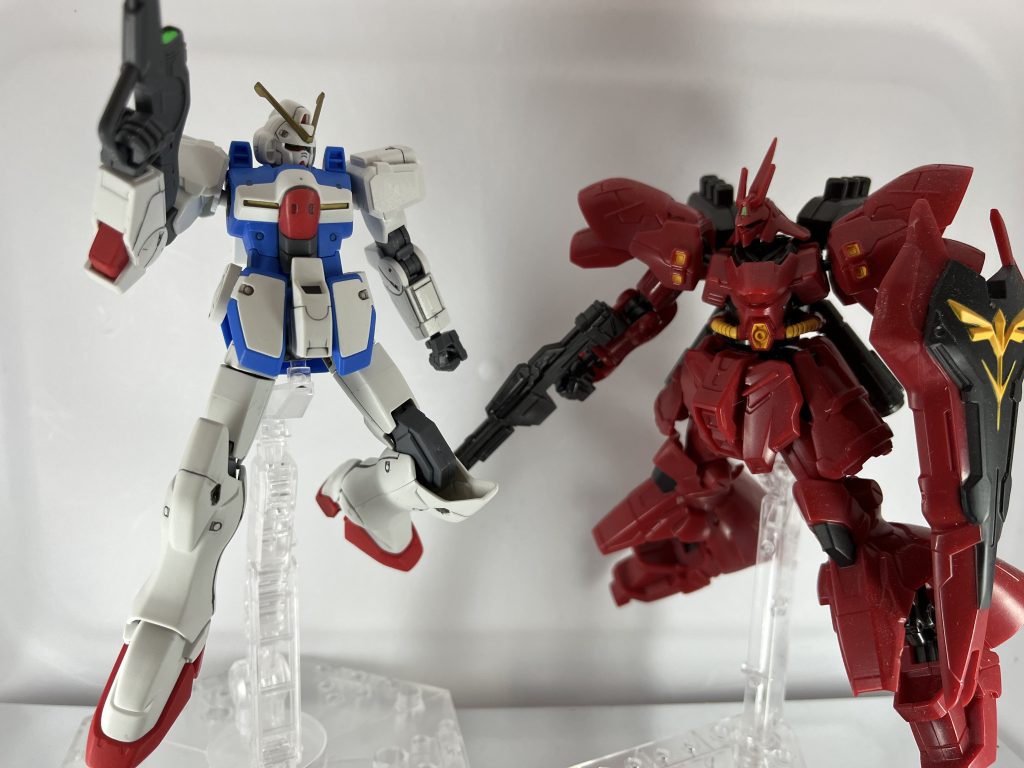 ウッソ『お、お祖父ちゃん⁉︎シャア『ナナイ…まさかシングルマザーでその子供なのか⁉︎勝手な私を許してくれ！いやちゃんと認知しろ総帥(´ω`)以上、積みプラ消化のVガンダムでした！本当はオリジナルのオーバーハングキャノン付けてVダッシュガンダムみたいにしようと思ったのですが、ノーマルもかっこよかったので変に手を加えず素直に組んでみました！いつも改造機ばかりなので良い箸休めになりました_(:3」z)_