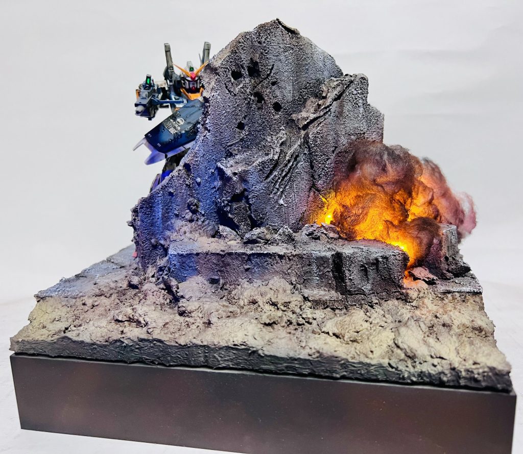 RG 1/144 機動戦士Zガンダム ガンダムMk-II（エゥーゴ仕様）塗装済み完成品 オリジナルLED発光ベース付き–3枚目/制作者：H4co Y