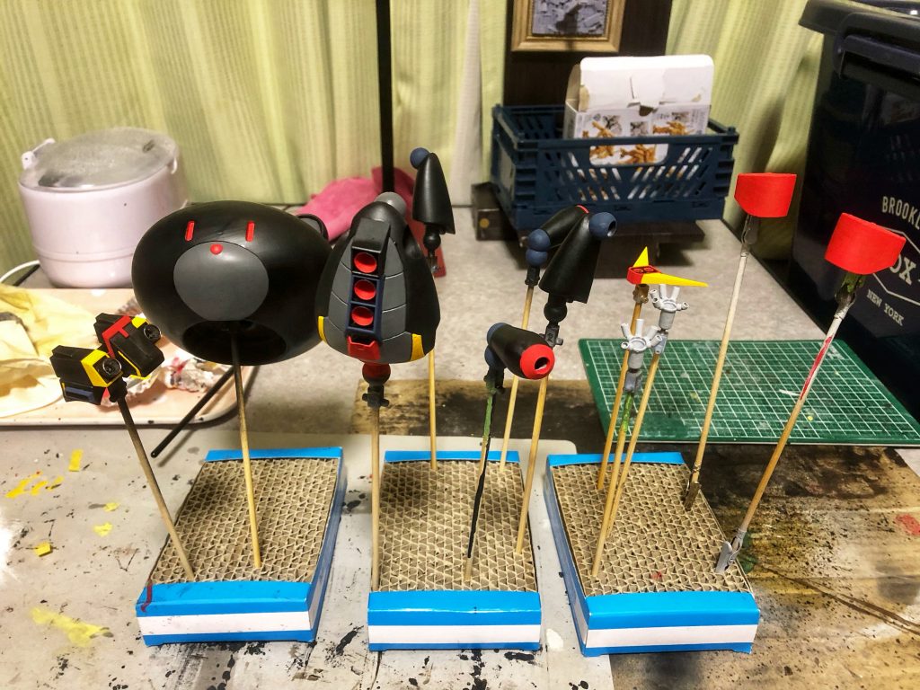 塗装は頭が重いので落ちないかヒヤヒヤでしたね🤣