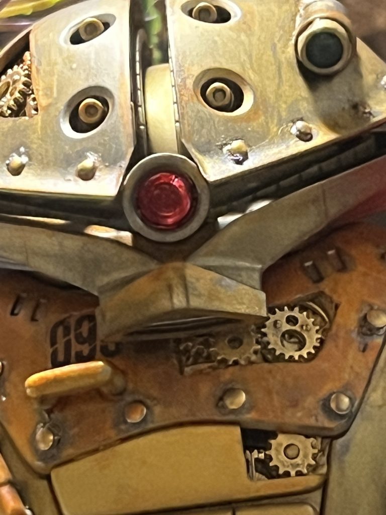 顔ドアップ‼️メインカメラは赤サブカメラは緑にして見ました。何気にサブカメラは上手くいったかな