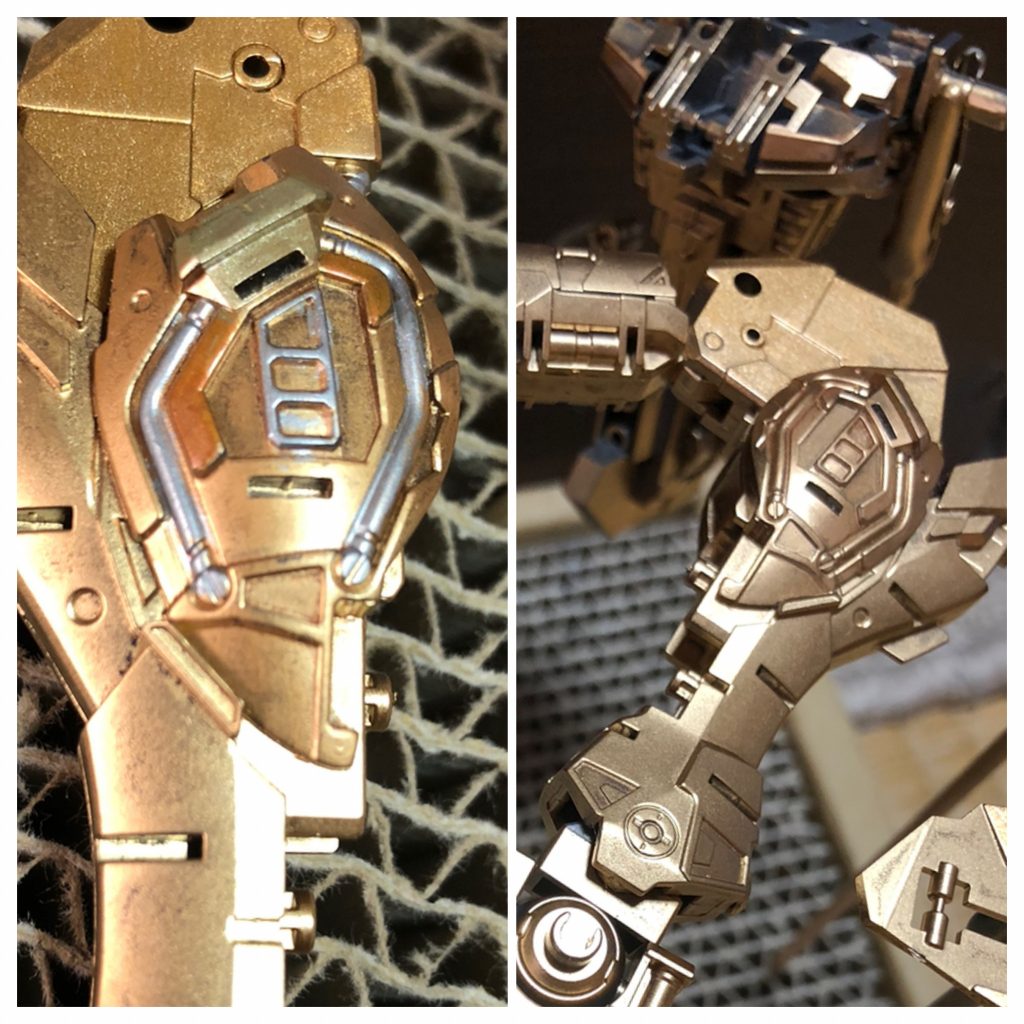 エナメルの筆塗りで