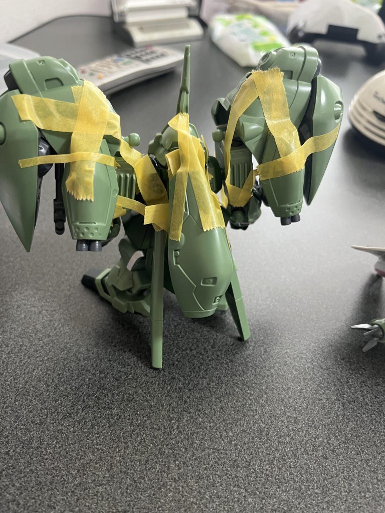 キット自体の色が合っているので違和感はそんなにないかと。