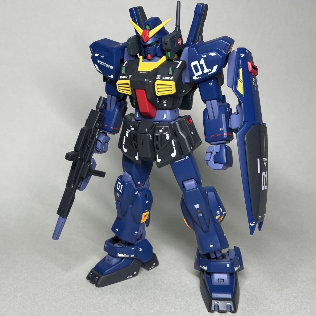 エコプラHGUC 1/144ガンダムMk2ティターンズカラー（RG用デカール使用）実質HGUC030