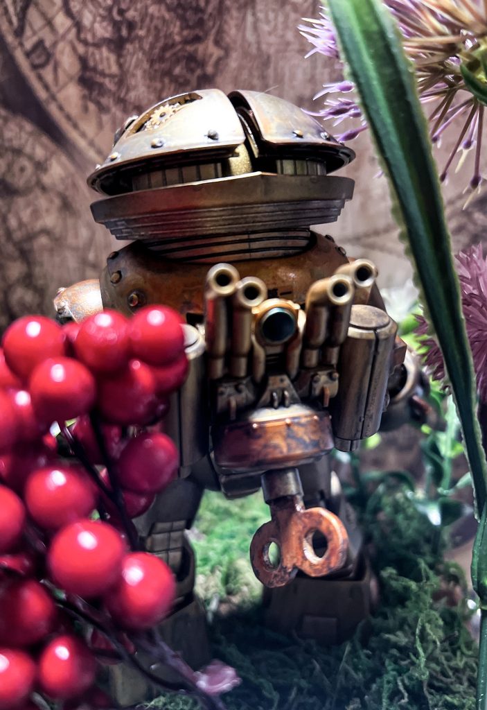 背後からの写真。いい感じにゼンマイが錆てます。ここら辺気に入っているとこ。まぁ後ろなんですけど…😅