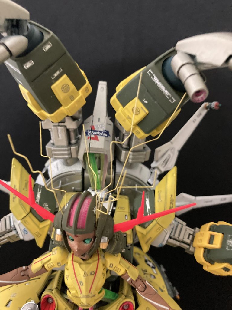 雷神の後ろに神々しく光輪のイメージで、エルメス風な遠隔ピットを配備してみました^ ^