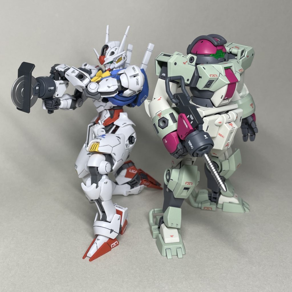 エアリアルとワーキング! まえ エアリアル(成形色仕上げ)用の工具(デダラス)も製作。ボブとして一緒に働くことはないと思いますが、並べてみました。