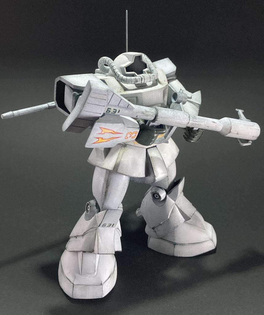 プロトタイプドム冬季迷彩–4枚目/制作者:@jiyu_nitsukuruきあい模型