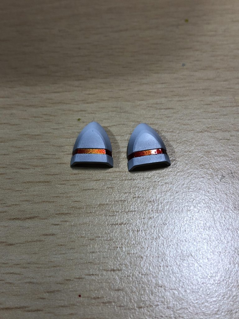 肩のシール剥がれて来ちゃうので急遽塗装にて再現してみたのですが割と再現出来たかと💦