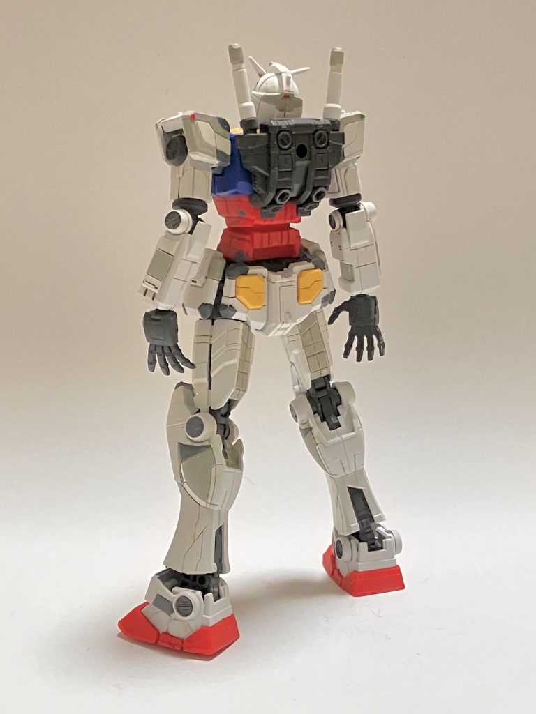 背面は作業軽めに...