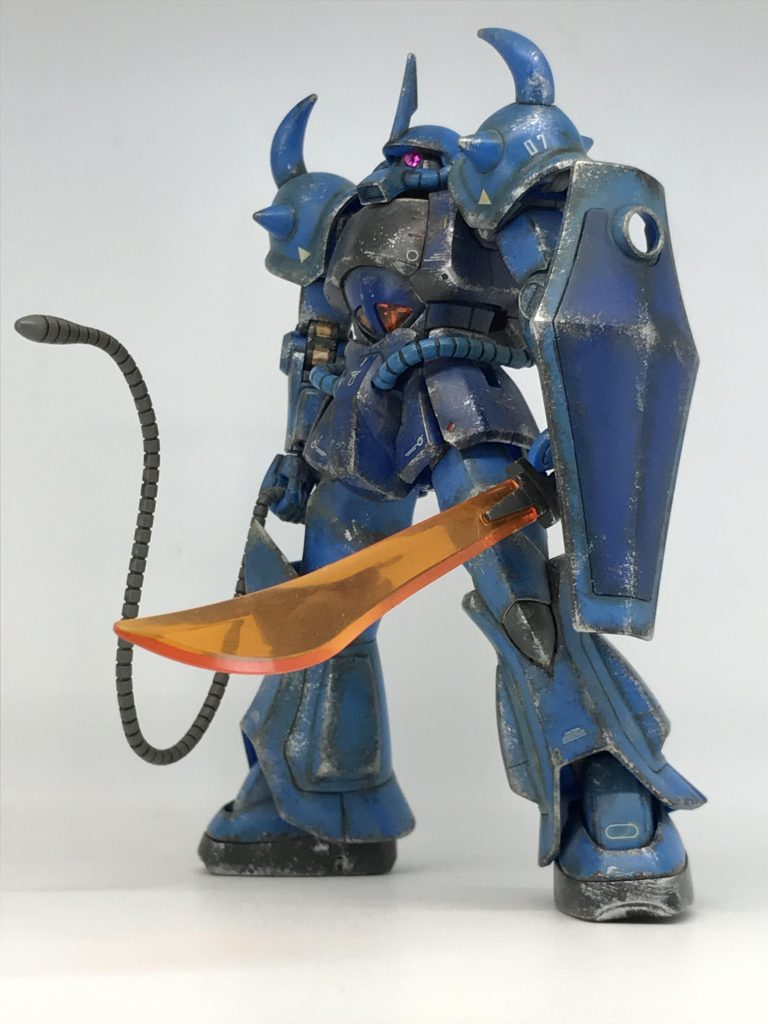 失敗作すぎてお蔵入りさせてましたが、青チーム支援の為投稿します🙄これもかなりの初期作品ですなぁ…今見るとかなり汚いだけ…焼鉄色チッピング→シルバーチッピング→リアルタッチマーカーブラウン1で陰影付かな?昔すぎてウェザリング工程覚えてないです…