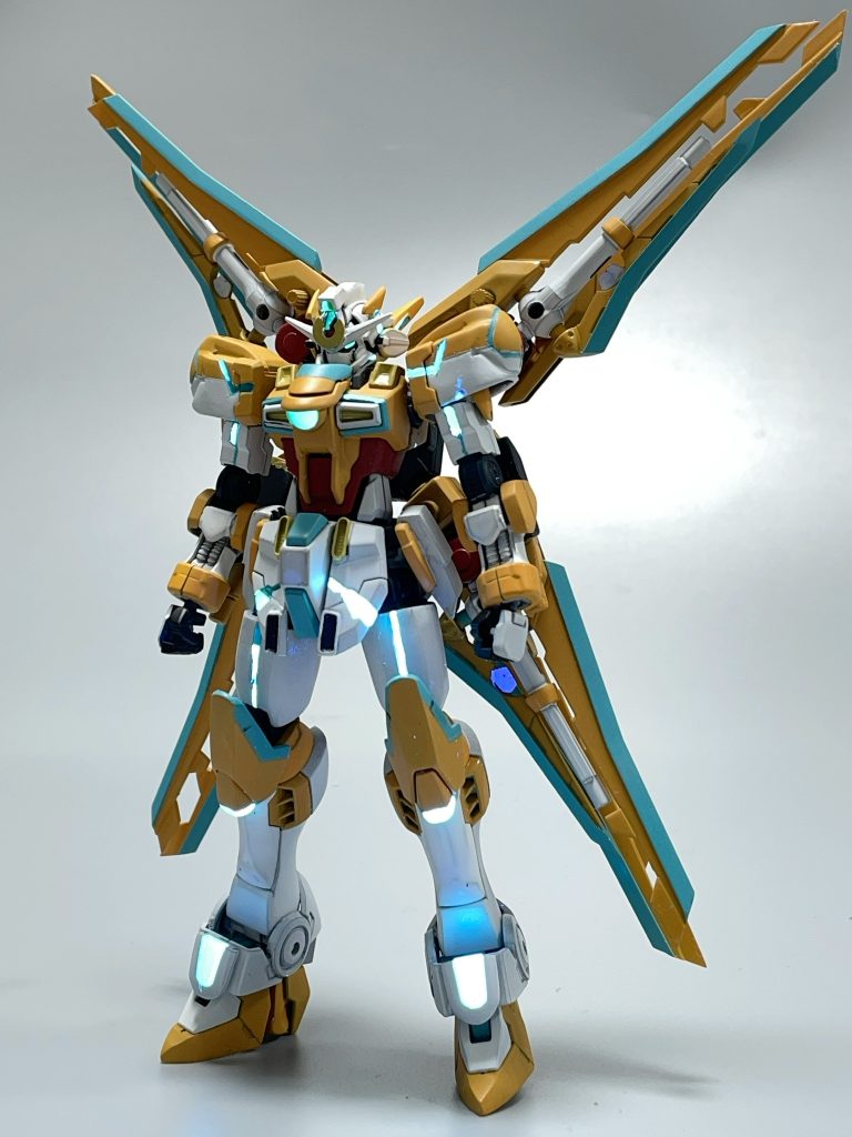Xユニット展開状態です!X魔王のバックパックにコトブキヤのガンブレードランスを組み合わせました!