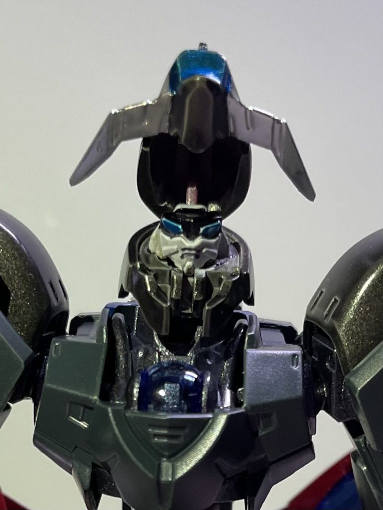 本機のGの名前の意味はガンダムのGです。　一応水星の魔女に合わせてガンダムフェイスを隠しています。