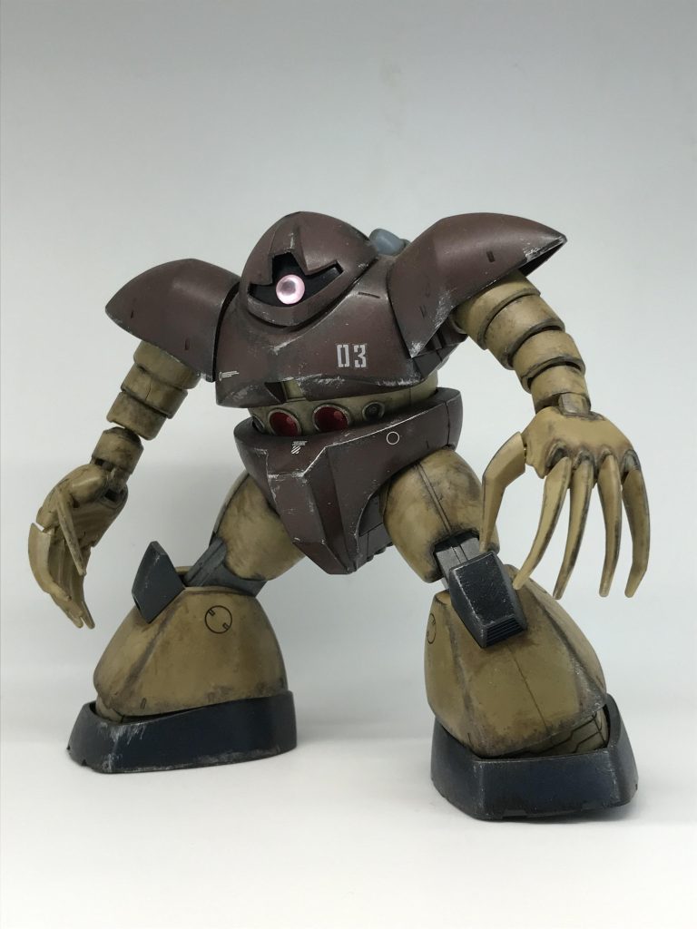 さすがゴッグだ(罵倒なんて)なんともないぜ!!🙄実際はかなり微妙な出来ですが、写真で見ると少しマシに見える不思議…