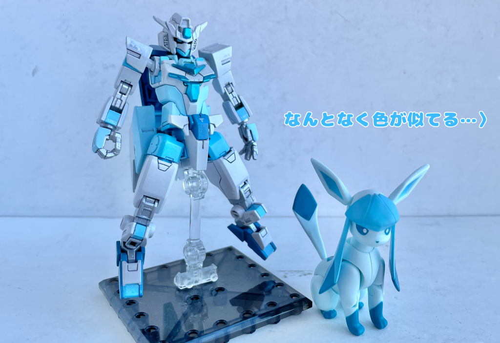 空色っぽいカラーだからという理由からコアガンダムスカイと名付けたんですが、グレイシアとも色が似てるような…