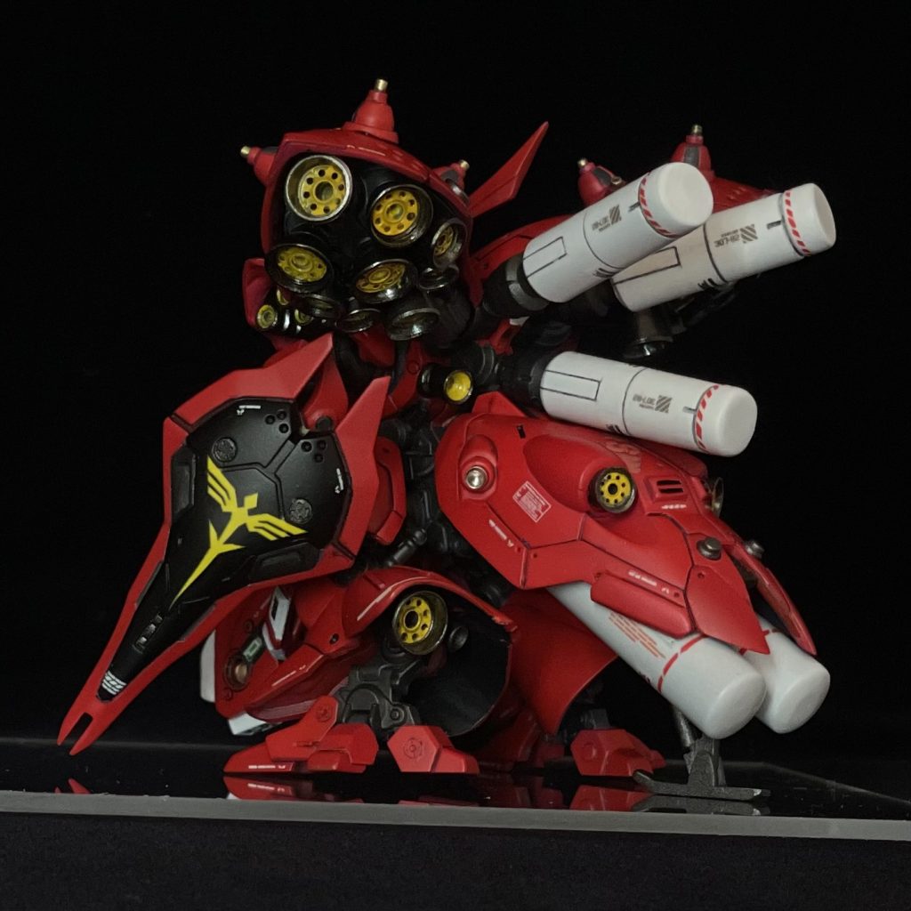 バーニア増設、プロペラタンクは太くし、ランディングパーツをスクラッチしました。