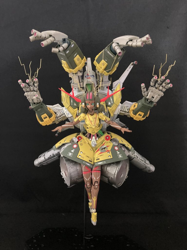 ララァ本体は無機質なMSドールで、ジェット戦闘機パイロットのイメージ、