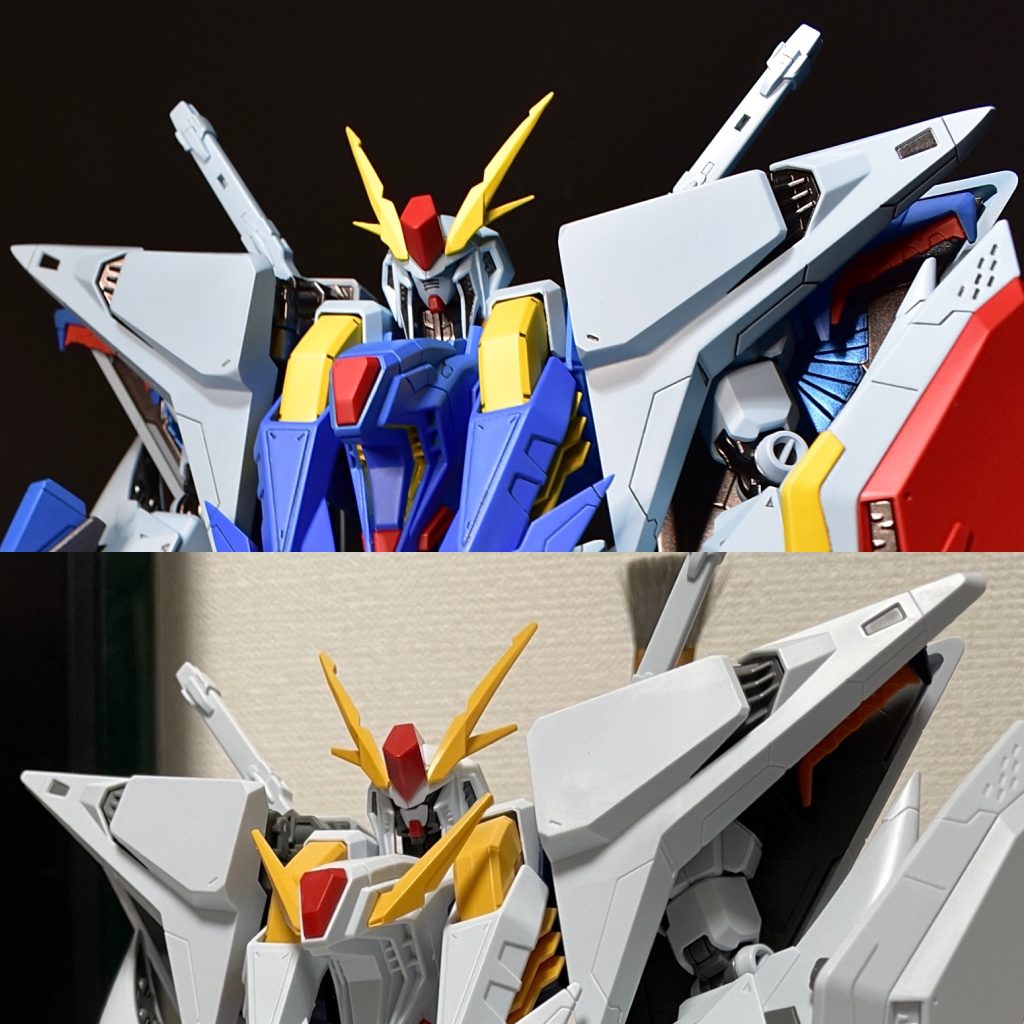 各パーツエッジ出し、面出し作業。特に肩パーツは削って尖らせました。