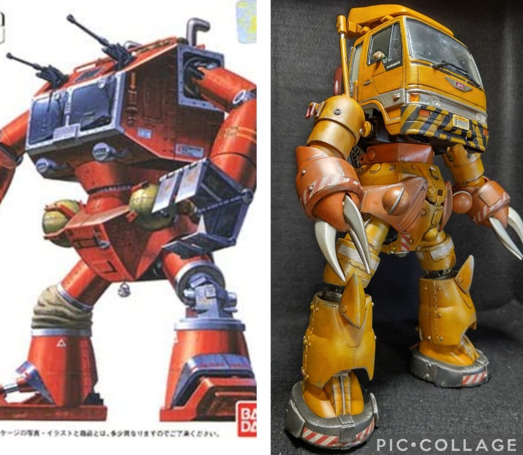 戦闘メカ ザブングル に登場するクラブタイプのプラモが作りたかったのですが高くて断念。代わりに体型が似ているズゴックで作ろうと思いました。早速オークションで格安のMGを入札するも、土壇場で他の人に落札されてしまいました😢知人の方に相談したら旧キットならば持っているとのことで譲っていただきました(感激)😆