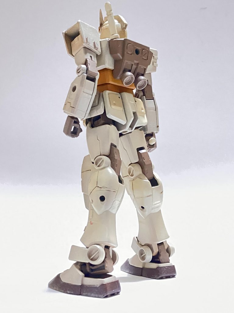 バックは手抜き