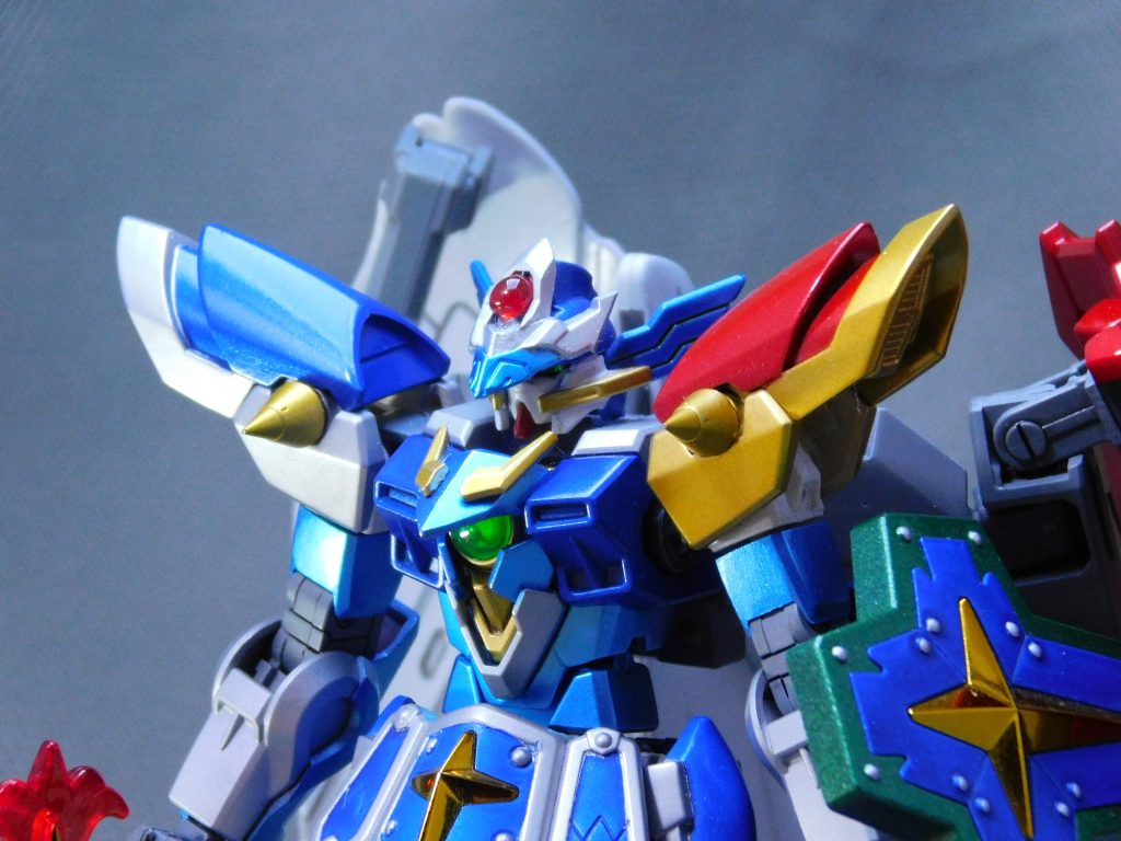 落下時の塗装ハゲなんかはそのままですが、いい具合に新生できたと思います！久しく作品らしい作品が作れていないので、そろそろ武者か騎士か作りたいなあ（手をつけてるのは結構ある）。