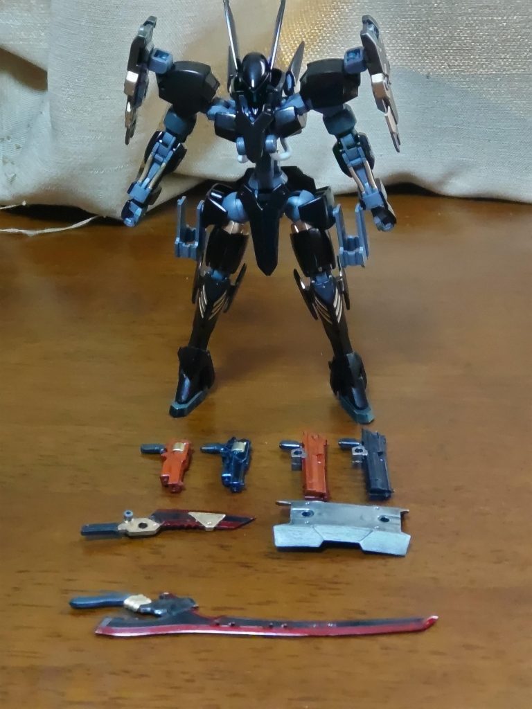 機体と各種武器です。