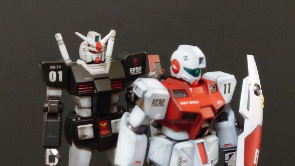 シャドー吹きを失敗したプロトタイプガンダム(EGガンダム)との比較