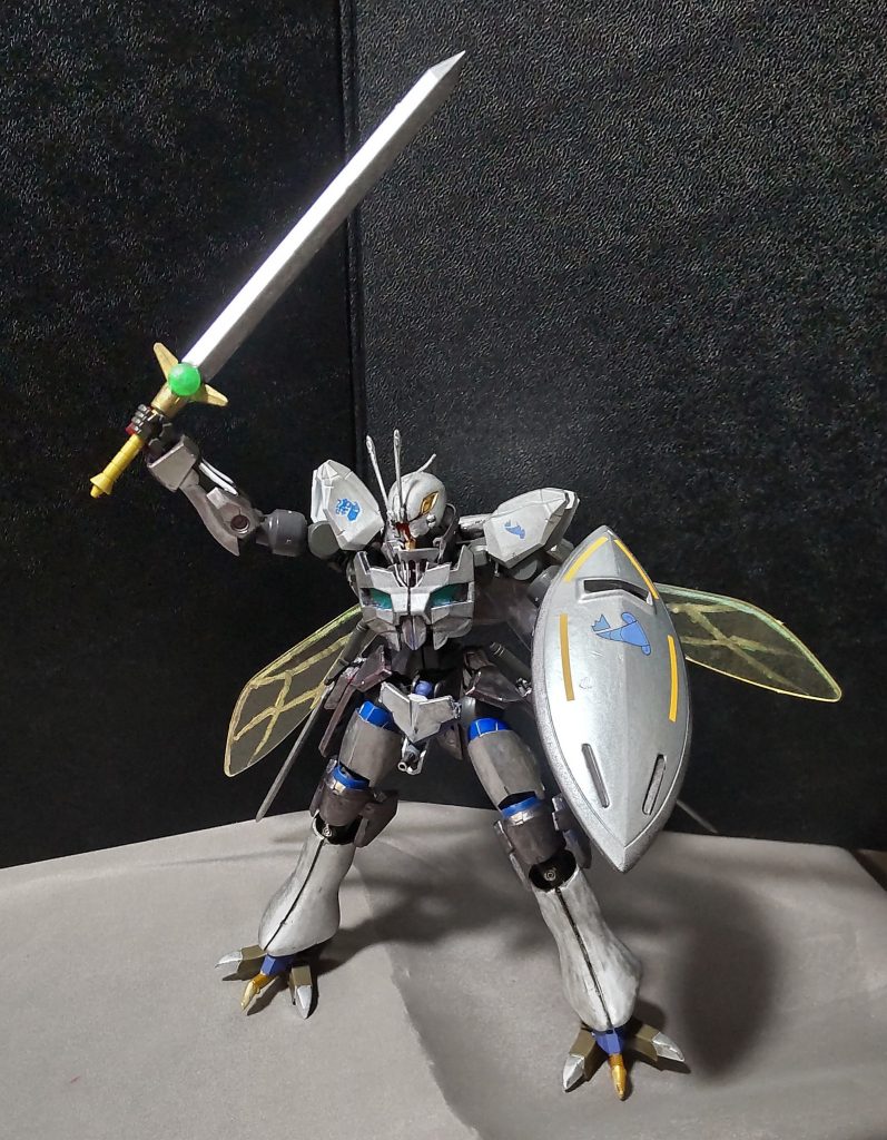 最弱のオーラバトラーであるゲドを限界まで強化したらどうなるか、というコンセプトで作ってみましたが、いい感じに出来上がったかと思います。最後までのお付き合いありがとうございました。