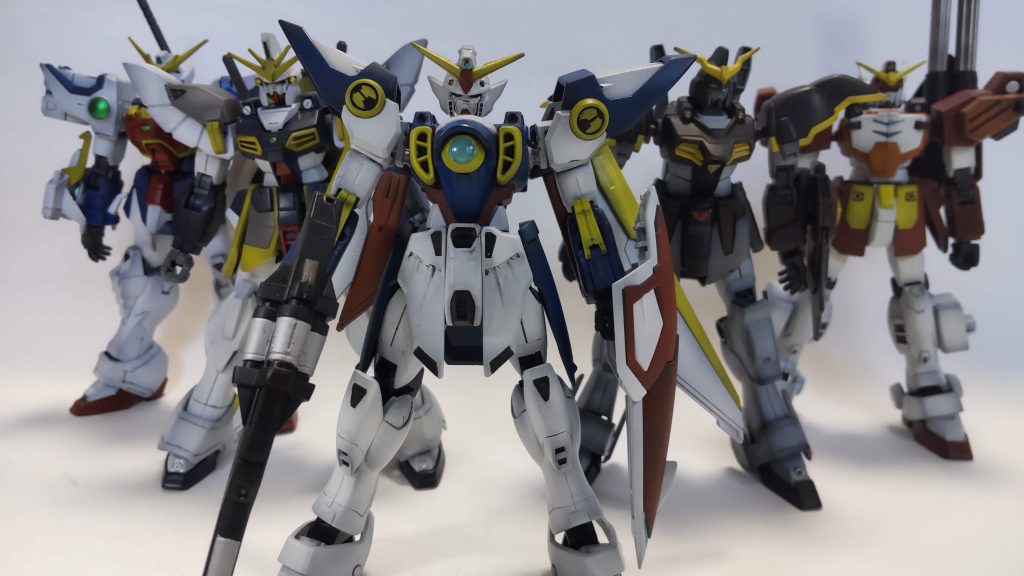 これでようやく５体揃いました。あ、右後ろは一人改ですが笑(普通のも作ったのですがこちらのが良くできたので)