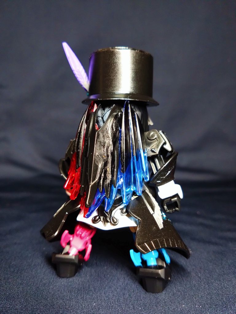 斉天大聖悟空インパルスのパーツがうまい具合に赤青半々で、髪の毛に役立ってくれました。