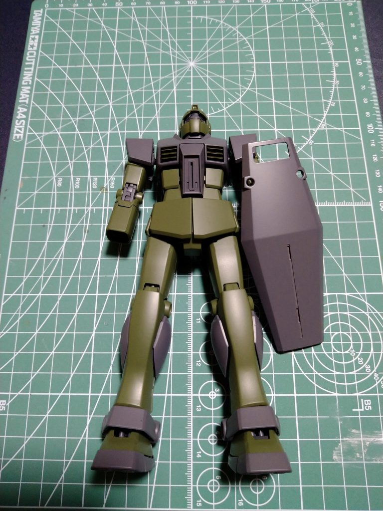 下地塗装の段階。