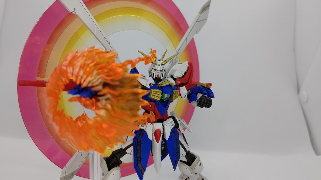 ばぁぁぁぁぁくねつ!ゴォォォォッド………フィンガァァァァァ!!プレミアムバンダイの追加エフェクト良いですねw手軽に格好良くできますw