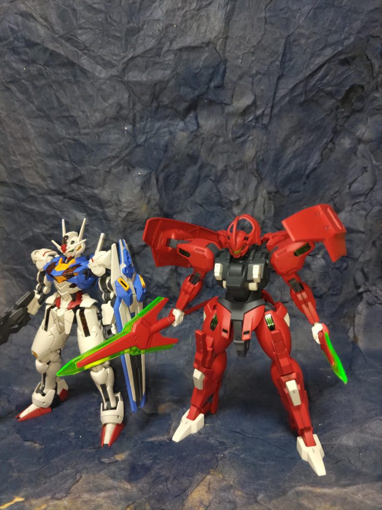 ガンダムエアリアルとツーショット