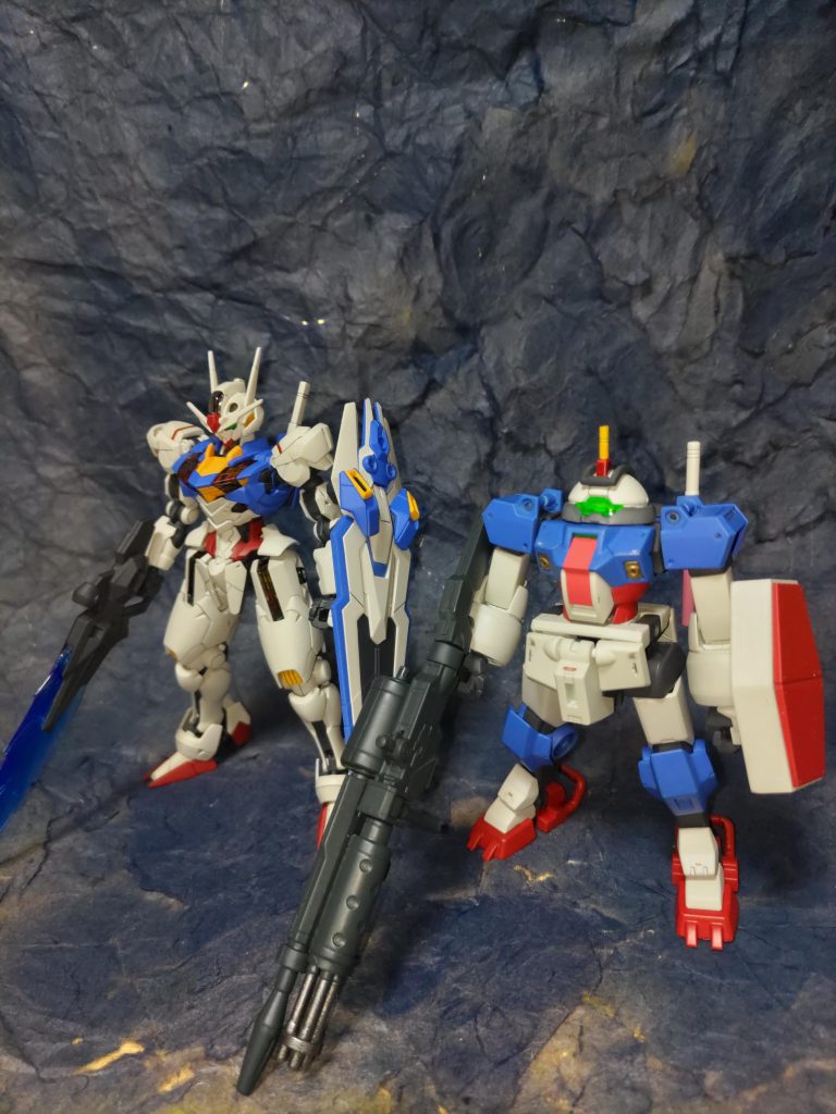 ガンダムエアリアルとツーショット