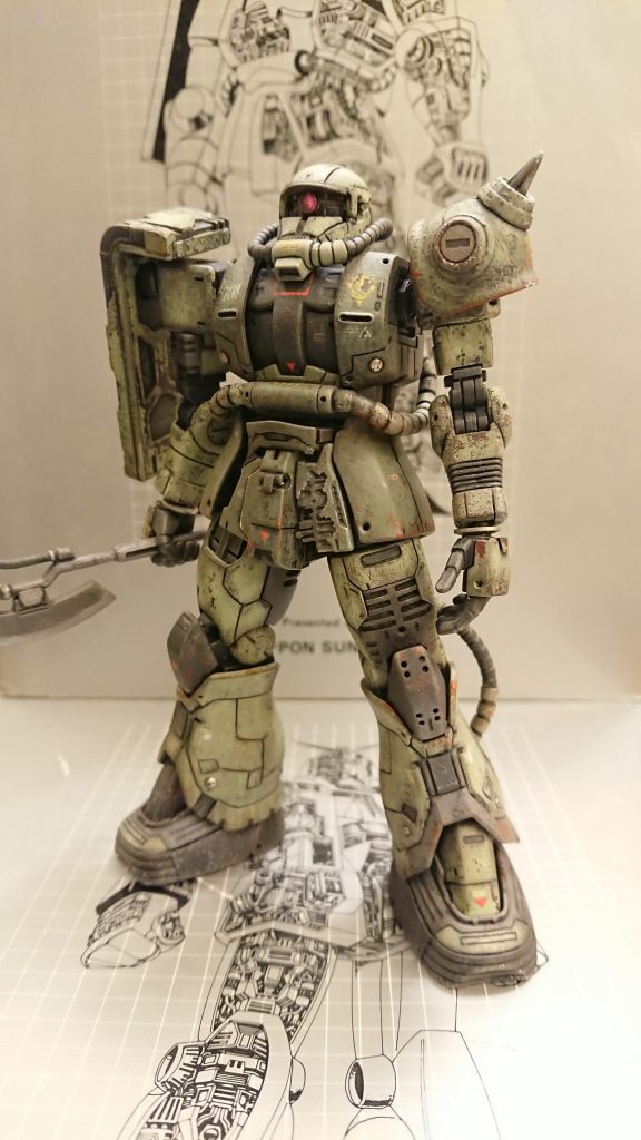  これはドアンザクではなく、「ドアンも載らない(ボロいザクに慣れていても流石に乗りたくない)塩害を受けたボロいザク」......(いつも同じじゃん...)途中で飽きて中途半端になってしまったとさ💜                                       おしまい