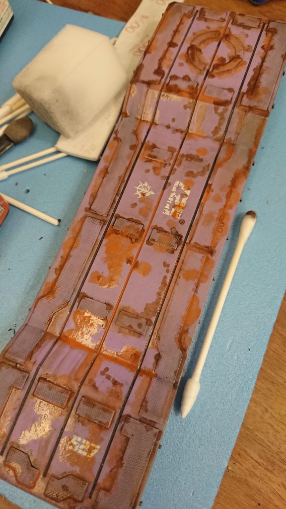 そしていつもと同じ汚し加工を加えて安堵(進歩ゼロ)