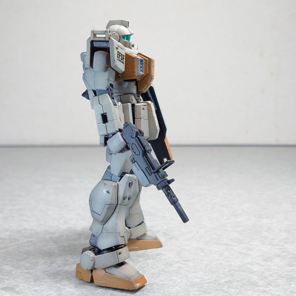 HGUC陸戦型ジム–2枚目/制作者：よっぴ猿